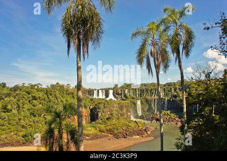 Die Iguazu Wasserfälle Brasilien, Südamerika Stockfoto