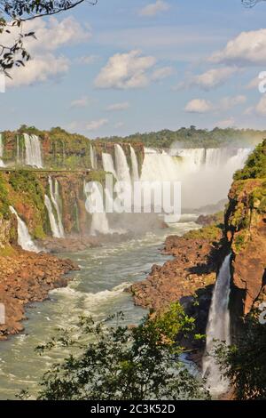 Die Iguazu Wasserfälle Brasilien, Südamerika Stockfoto