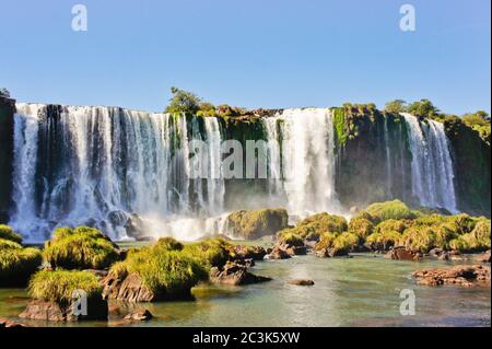 Die Iguazu Wasserfälle Brasilien, Südamerika Stockfoto