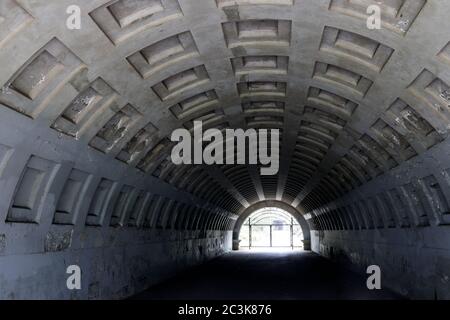 Fußgängertunnel im Golden Gate Park in San Francisco Stockfoto