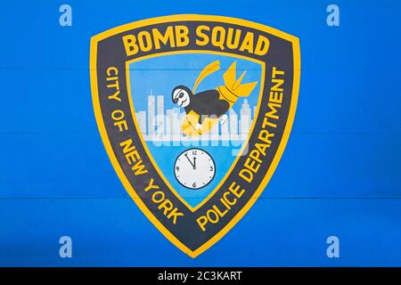 Bomb Squad in Greenwich Village, Downtown Manhattan, New York City, New York, USA Stockfoto