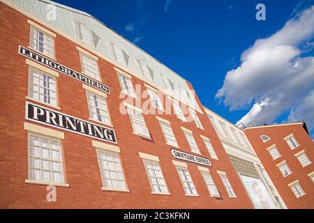 Wandbild auf Peck Slip, Lower Manhattan, New York City, New York, USA Stockfoto