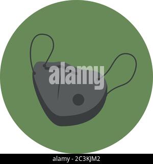 N 95 Vektormasken-Design. Corona-Maske. Covid-19 Vektor-Schutzmaske Design. Stock Vektor