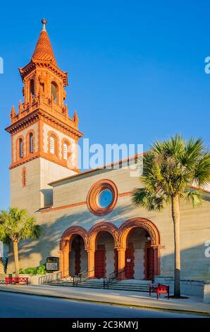 Gnade Vereinigte Methodistische Kirche wird dargestellt, 21. März 2016, in St. Augustine, Florida. Die Kirche wurde von Öl-tycoon Henry Flagler gebaut. Stockfoto