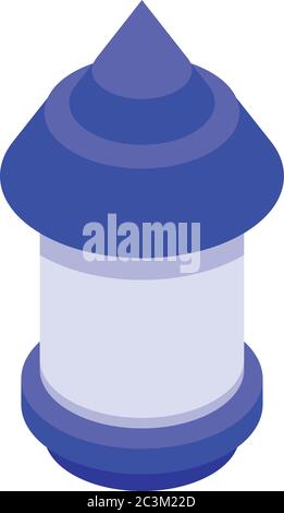 Symbol für Vogelfutterhäuschen aus Kunststoff, isometrisch Stock Vektor