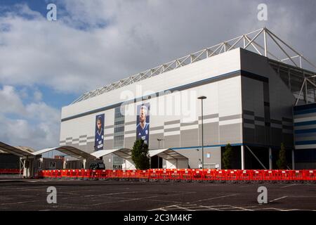 Cardiff, Wales, Großbritannien. Juni 2020. Ein allgemeiner Blick auf das Cardiff City Stadium vor Cardiff City gegen Leeds United in der SkyBet Championship am 21. Juni 2020. Quelle: Lewis Mitchell/Alamy Live News Stockfoto