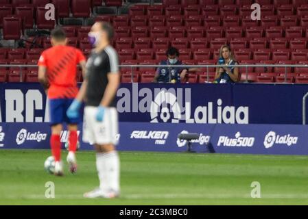 Madrid, Spanien. Juni 2020. WÄHREND DES MASTHONS ATLETICO DE MADRID GEGEN REAL VALLADOLID IM WANDA METROPOLITANO STADIUM. SAMSTAG, 20. JUNI 2020. Kredit: CORDON PRESSE/Alamy Live Nachrichten Stockfoto