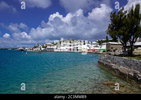 Die historische Stadtfront von St Georges Bermuda IST EIN UNESCO-Weltkulturerbe Stockfoto