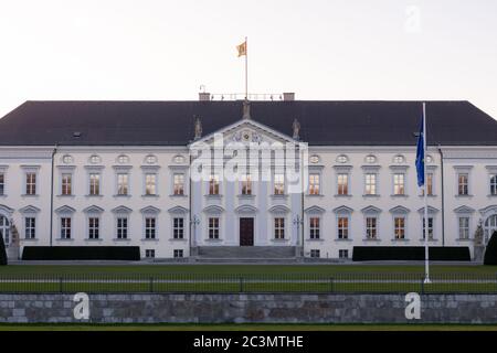 Berlin, Deutschland - 5. April 2020, Schloss Bellevue, Sitz des Bundespräsidenten der Bundesrepublik Deutschland Stockfoto