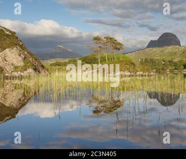 Loch Druim Suardalain Stockfoto