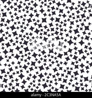 Nahtloses Muster aus winzigen zufällig geometrischen Elementen. Stock Vektor