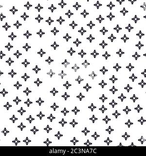 Nahtloses Muster aus winzigen zufällig geometrischen Elementen. Stock Vektor