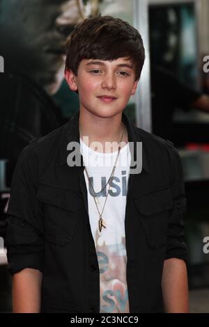 NEW YORK, NY - 11. JULI 2011: Grayson Chance nimmt an der New Yorker Premiere von 'Harry Potter and the Deathly Hallows: Part 2' in der Avery Fisher Hall Teil Stockfoto