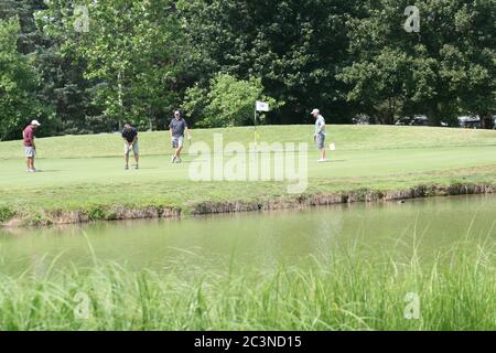 Golfturnier für die meisten HolyTrinity Katholische Schule und Akademie. Stockfoto