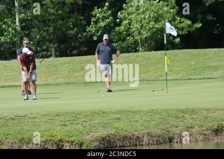 Golfturnier für die meisten HolyTrinity Katholische Schule und Akademie. Stockfoto