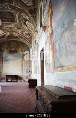 3. Juni 2018 - Bagnaia, Latium, Italien - Villa Lante ist ein Manierist Garten der Überraschung in der Nähe Viterbo, Mittelitalien, zugeschrieben Jacopo Barozzi da Vign Stockfoto