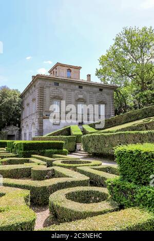 3. Juni 2018 - Bagnaia, Latium, Italien - Villa Lante ist ein Manierist Garten der Überraschung in der Nähe Viterbo, Mittelitalien, zugeschrieben Jacopo Barozzi da Vign Stockfoto