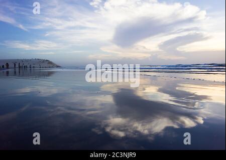 Tropischer Strandblick Jericoacoara, Brasilien, Südamerika Stockfoto