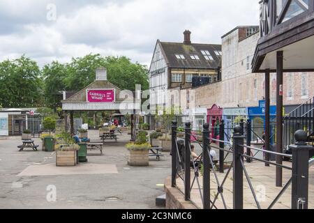 Gabriel's Wharf Einkaufs-, Ess- und Trinkgebiet an der Southbank. London Stockfoto