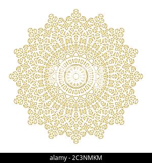 Gold Muster Mandala dekorative Ornamente Design Vektor Illustration Stock Vektor