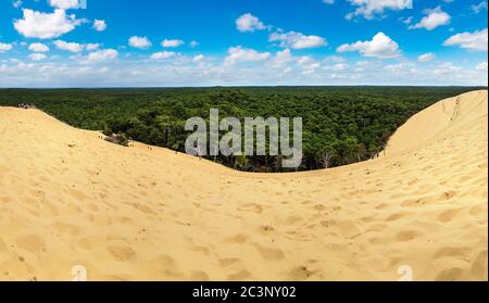 Düne von Pilat (Düne du Pyla) - die höchste Sanddüne in Europa, Arcachon Bay, Aquitaine, Frankreich, Atlantik Stockfoto