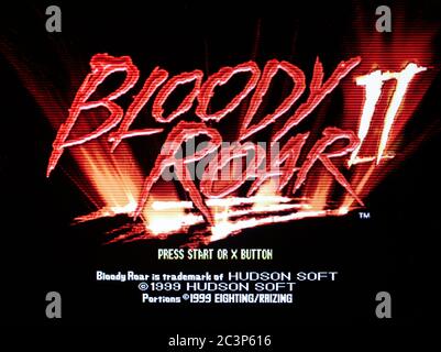 Bloody Roar II 2 – Sony PlayStation 1 PS1 PSX – nur für redaktionelle Zwecke Stockfoto