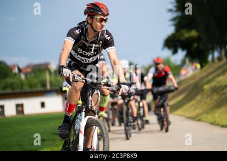 Erholung Fahrrad Rennen in sonnigen Tag Stockfoto