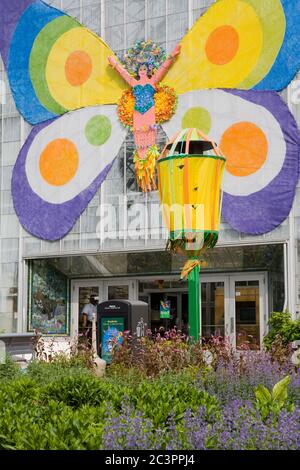 Krohn Conservatory in Eden Park, Cincinnati, Ohio, USA Stockfoto