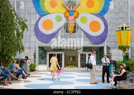 Krohn Conservatory in Eden Park, Cincinnati, Ohio, USA Stockfoto