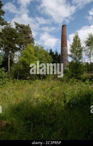 Smitham Chimney, East Harptree Woods, Somerset, Großbritannien Stockfoto