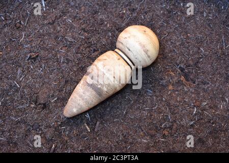 Naturholz Garten dibble Pflanzwerkzeug spitz Stick für die Herstellung von Loch in Boden Dibbles haben Vielzahl von Designs einschließlich T-Griff Kelle und L-förmigen Stockfoto