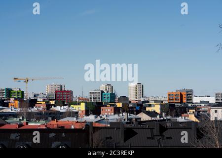 HELSINKI, FINNLAND - 05. Apr 2020: Foto eines Helsinki im Bau Stockfoto