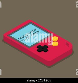 Altes Gadget. Isometrischer Flachvektor. EPS10 Stock Vektor