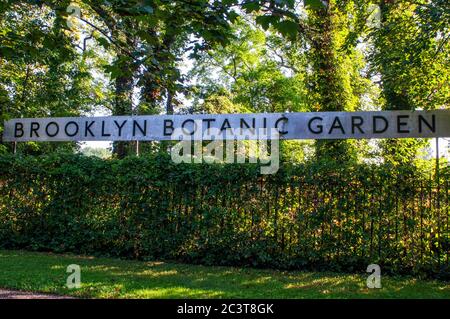 Brooklyn Botanic Garden. 1000 Washington Avenue. NYC: Brooklyn Botanic Garden BBG ist ein botanischer Garten im Stadtteil Brooklyn in New York City. F Stockfoto