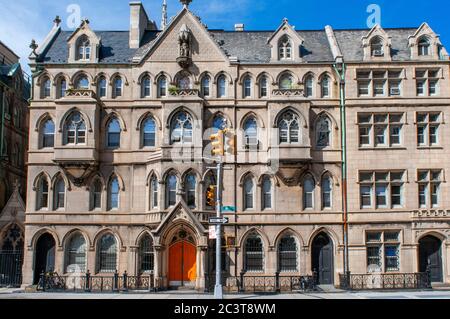 Grace Episcopal Church Broadway East Village New York City neugotischen Stockfoto