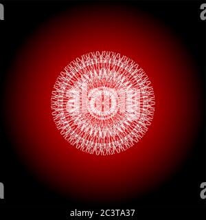 rote dekorative Zertifikat Designelemente. Guilloche Muster festlegen Stockfoto