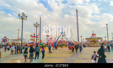 Dubai, Vereinigte Arabische Emirate - 24. Juni 2020 : Global Village Stockfoto