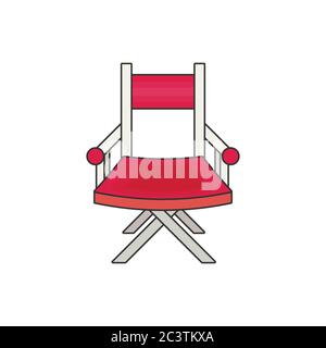 director's Stuhl flach Vektor Stock Vektor
