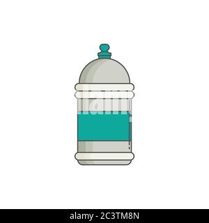 Wasserflasche. Flache Ausführung Stock Vektor
