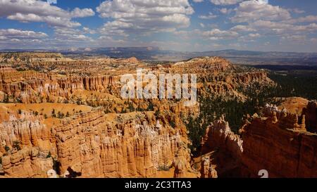 Die wunderschönen Klippen des atemberaubenden Bryce Canyon National Park, Utah. Stockfoto