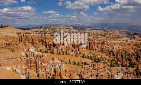 Die wunderschönen Klippen des atemberaubenden Bryce Canyon National Park, Utah. Stockfoto