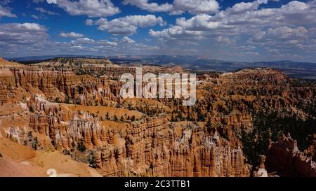 Die wunderschönen Klippen des atemberaubenden Bryce Canyon National Park, Utah. Stockfoto