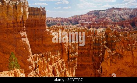 Die wunderschönen Klippen des atemberaubenden Bryce Canyon National Park, Utah. Stockfoto