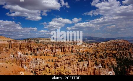 Die wunderschönen Klippen des atemberaubenden Bryce Canyon National Park, Utah. Stockfoto