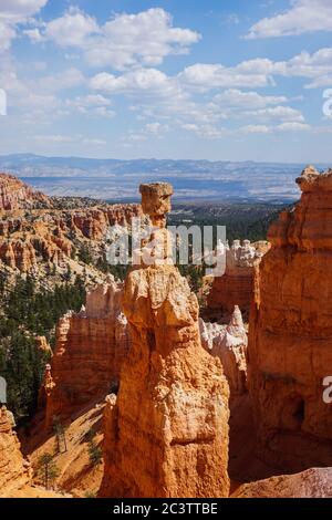 Die wunderschönen Klippen des atemberaubenden Bryce Canyon National Park, Utah. Stockfoto