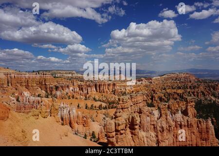 Die wunderschönen Klippen des atemberaubenden Bryce Canyon National Park, Utah. Stockfoto