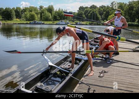 Almere, Niederlande. Juni 2020. ALMERE, 22-06-2020, allsports, Training Nederlandse roeiploeg Holland 8 Credit: Pro Shots/Alamy Live News Stockfoto