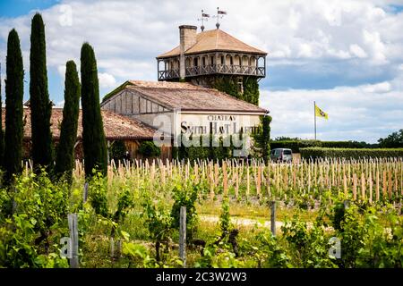 Martillac (Südwestfrankreich): Das Chateau Smith Haut Lafitte, Weinbaugebiet in Pessac-Leognan Stockfoto