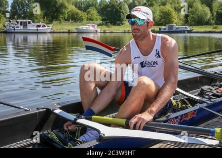 Almere, Niederlande. Juni 2020. ALMERE, 22-06-2020, allsports, Training Nederlandse roeiploeg Holland 8 Mechiel Versluis Credit: Pro Shots/Alamy Live News Stockfoto