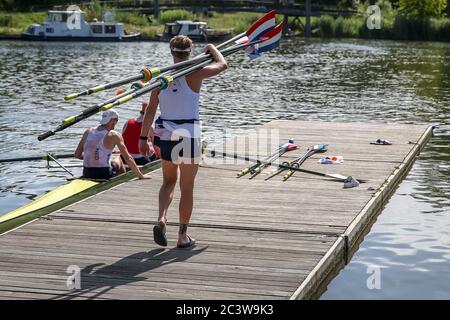 Almere, Niederlande. Juni 2020. ALMERE, 22-06-2020, allsports, Training Nederlandse roeiploeg Holland 8 Credit: Pro Shots/Alamy Live News Stockfoto